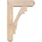Ekena Millwork Merced Craftsman Smooth Bracket w/ Offset Brace, Douglas Fir, 5 1/2"W x 16"D x 24"H BKT0604X16X24MRC04SDF - alternate 3